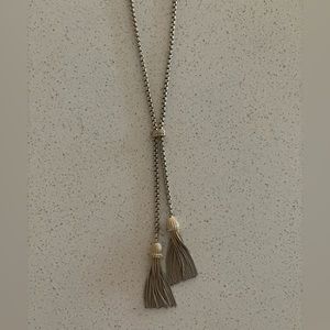 J. Crew long tassel necklace